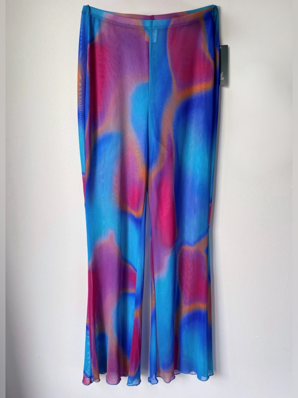Wild Fable High-Waisted Multicolor Mesh Swim Cover-Up Pants Size S NWT